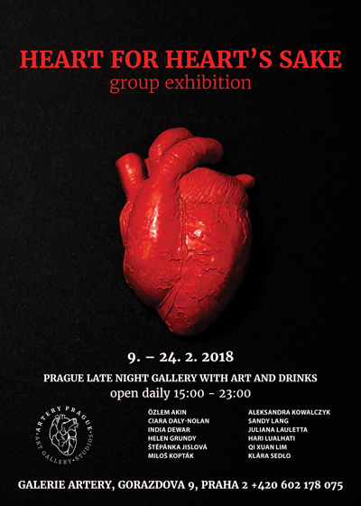 heart for hearts sake artery prague ceskegalerie plakat